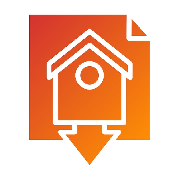 Estilo del icono del centro de elaboración de exportación de diseño vectorial