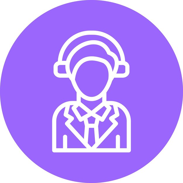 Estilo de icono del centro de llamadas de diseño vectorial