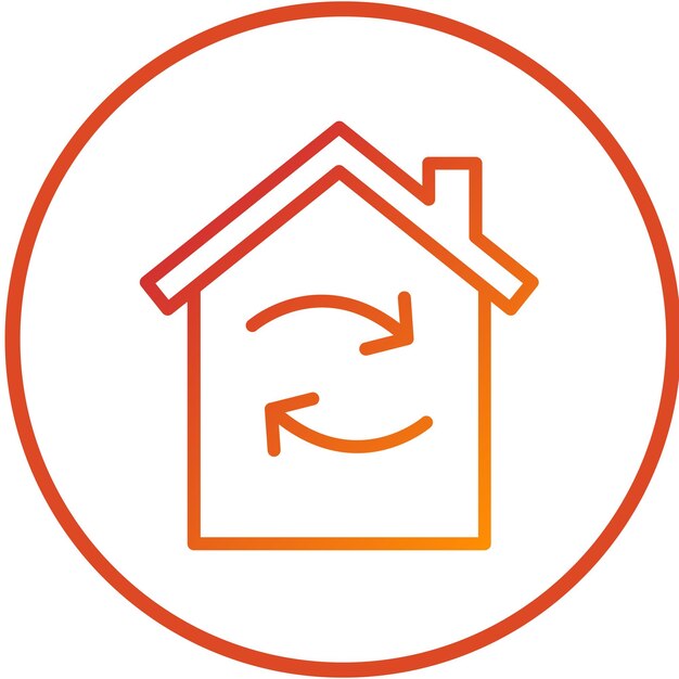 Estilo del icono del centro de reciclaje de diseño vectorial