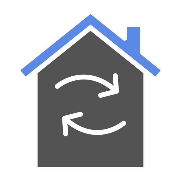 Estilo del icono del centro de reciclaje de diseño vectorial