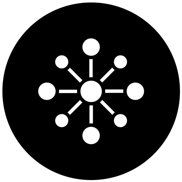 Estilo del icono del centro de servicio de diseño vectorial