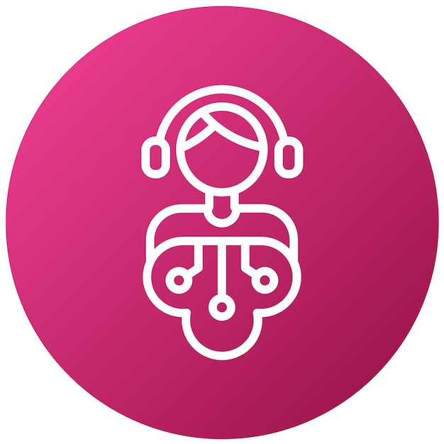 Estilo del icono del centro de soporte de diseño vectorial