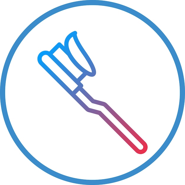 Estilo del icono de cepillado de diseño vectorial