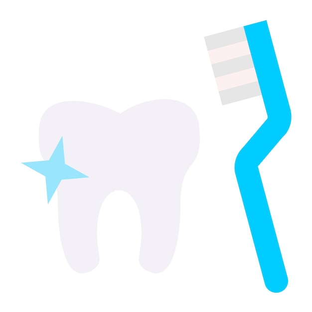 Estilo del icono de cepillado de diseño vectorial
