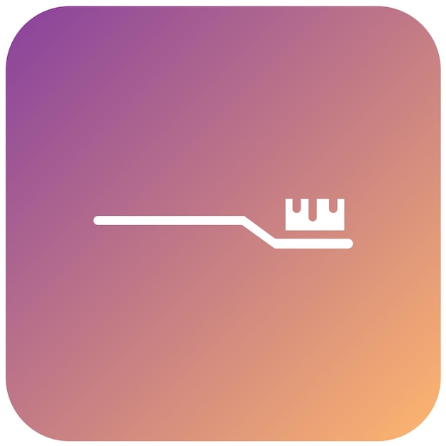 Estilo del icono del cepillo de dientes de diseño vectorial