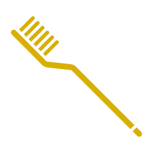 Estilo del icono del cepillo de dientes de diseño vectorial