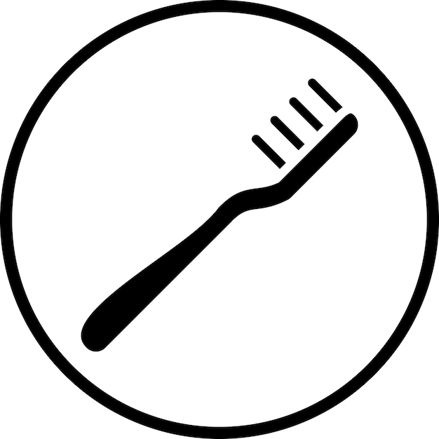 Estilo del icono del cepillo de dientes