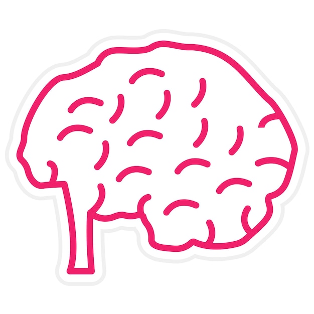 Estilo del icono del cerebro
