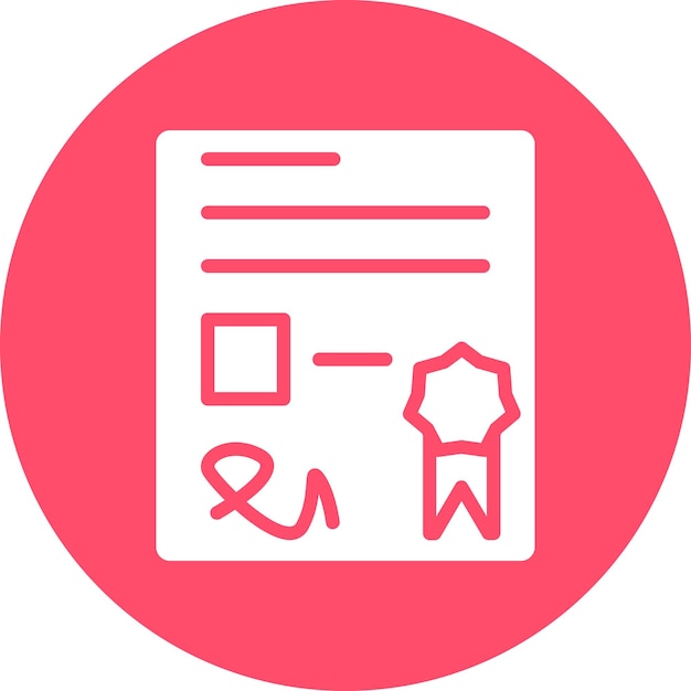 Estilo del icono del certificado
