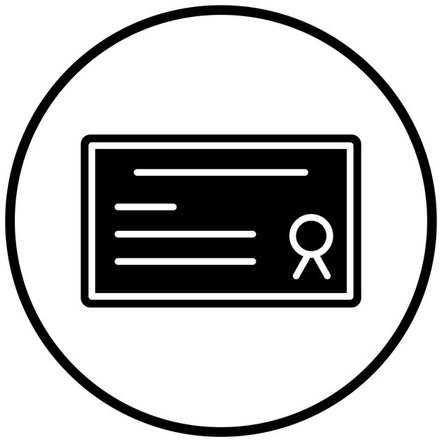 Estilo del icono del certificado