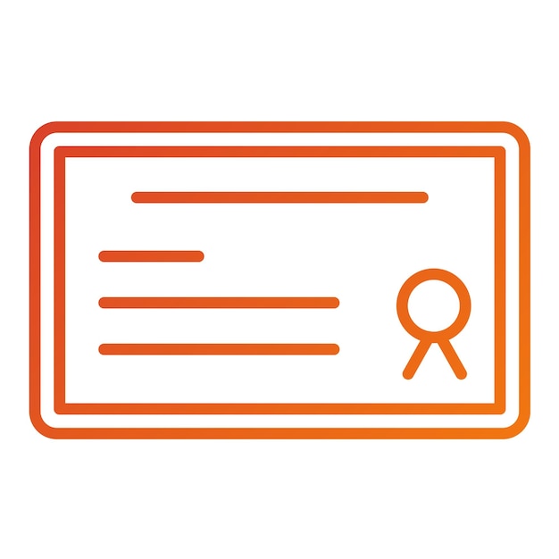 Estilo del icono del certificado