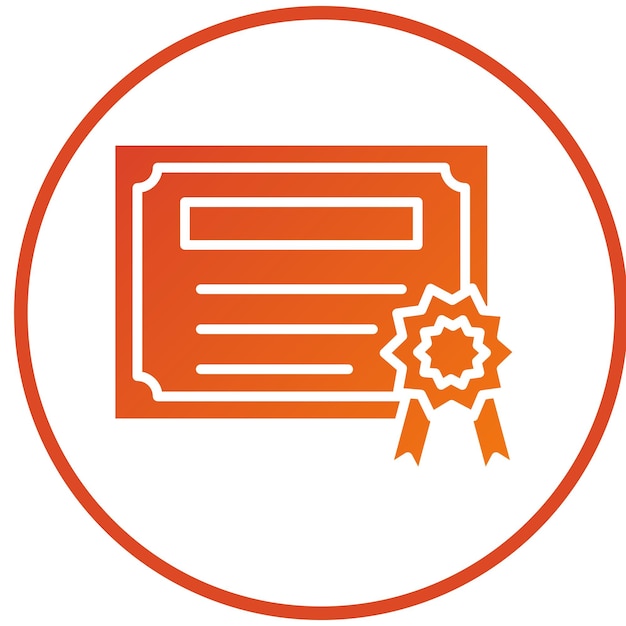 Estilo del icono del certificado
