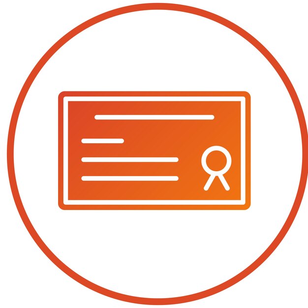 Estilo del icono del certificado