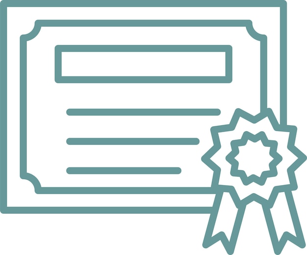 Estilo del icono del certificado