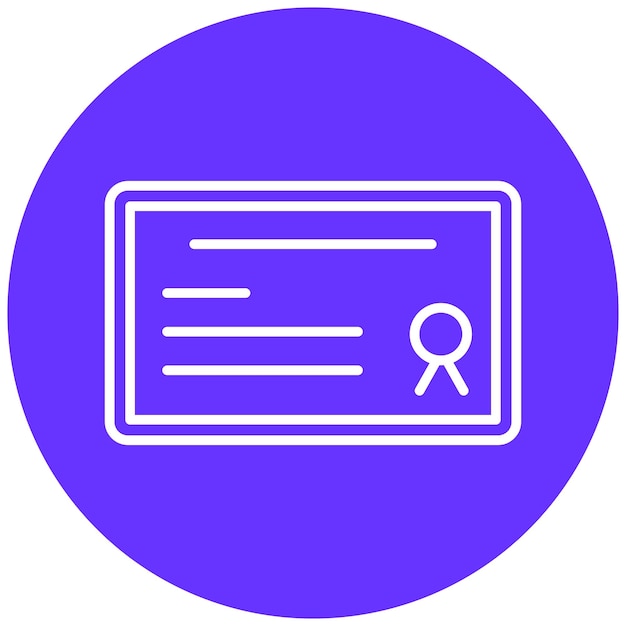 Estilo del icono del certificado