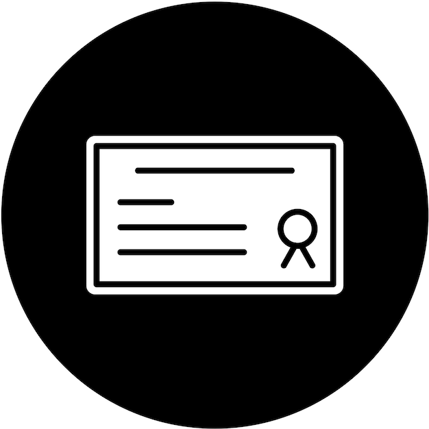 Estilo del icono del certificado