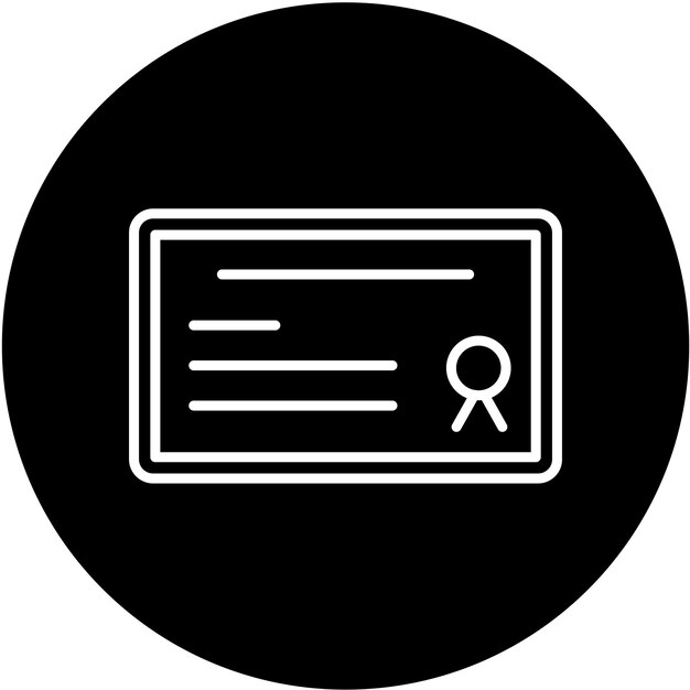 Estilo del icono del certificado