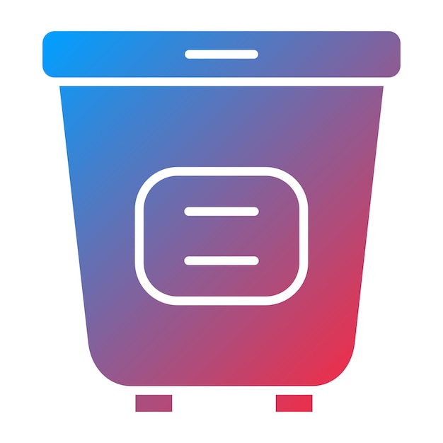 Estilo del icono de la cesta de la ropa de diseño vectorial