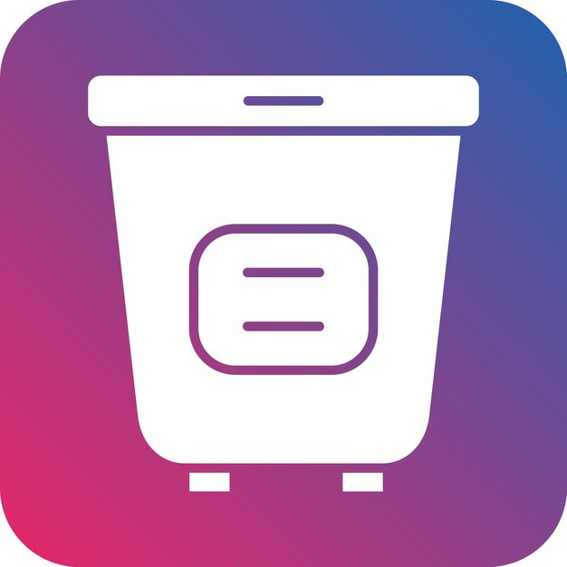 Estilo del icono de la cesta de la ropa de diseño vectorial