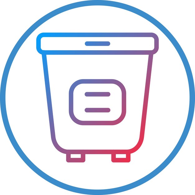 Estilo del icono de la cesta de la ropa de diseño vectorial