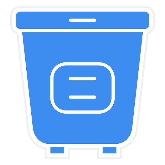 Estilo del icono de la cesta de la ropa de diseño vectorial