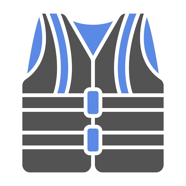 Estilo del icono del chaleco de trabajo