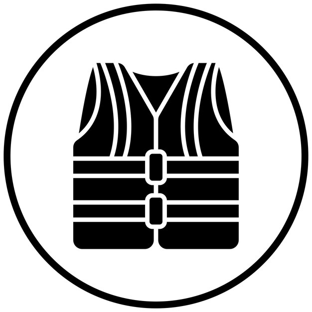 Estilo del icono del chaleco de trabajo