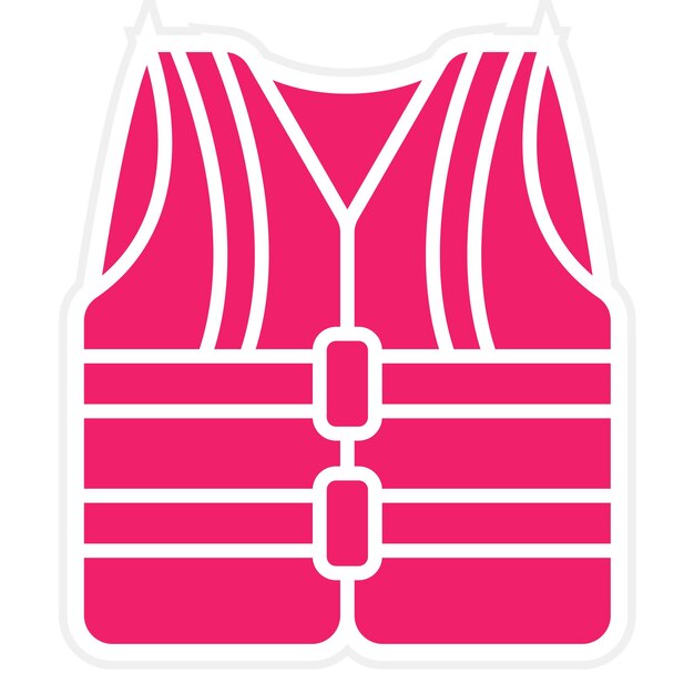 Estilo del icono del chaleco de trabajo