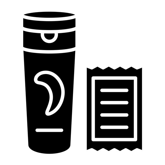 Estilo del icono del champú de diseño vectorial
