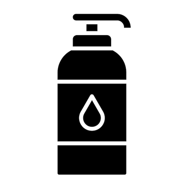 Estilo del icono del champú de diseño vectorial