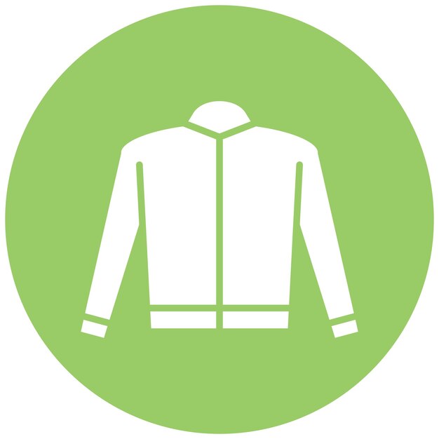 Estilo del icono de la chaqueta de diseño vectorial