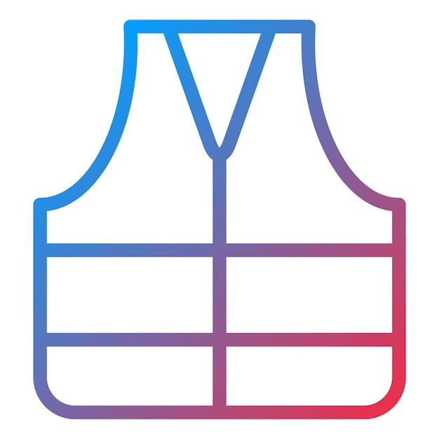 El estilo del icono de la chaqueta de vida