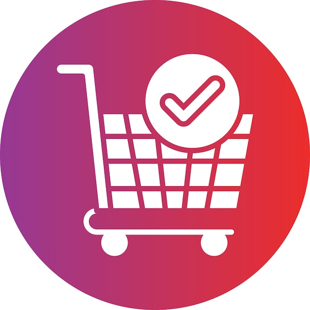 Vector estilo del icono de checkout de diseño vectorial