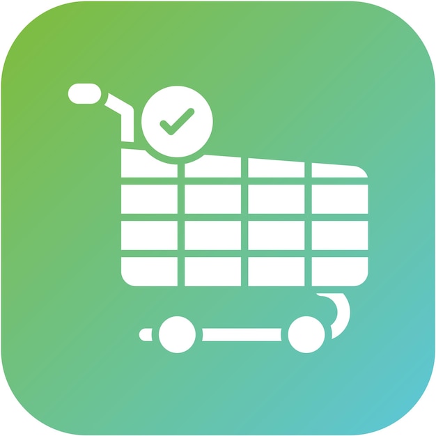 Estilo del icono de checkout de diseño vectorial