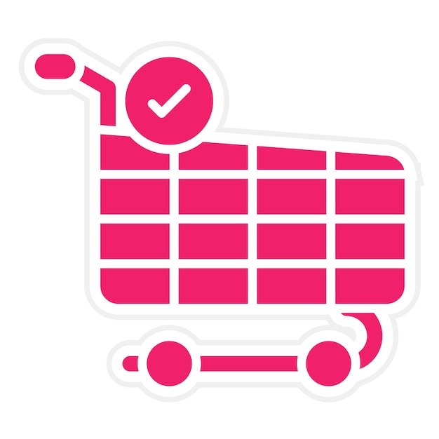 Estilo del icono de checkout de diseño vectorial