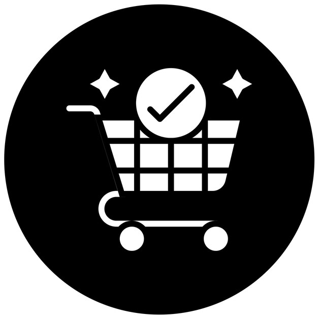 Estilo del icono de checkout de diseño vectorial