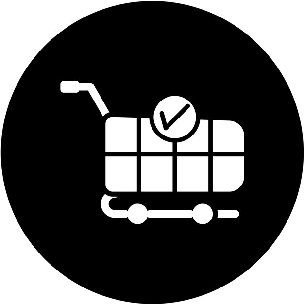 Estilo del icono de checkout de diseño vectorial