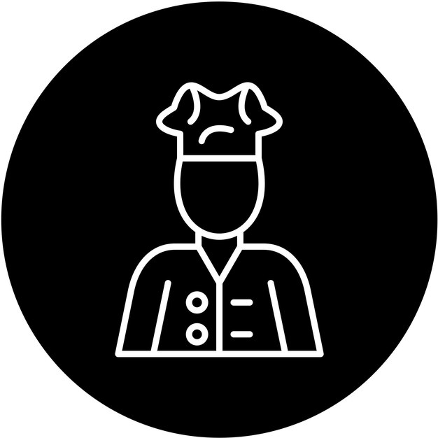 Estilo del icono del chef