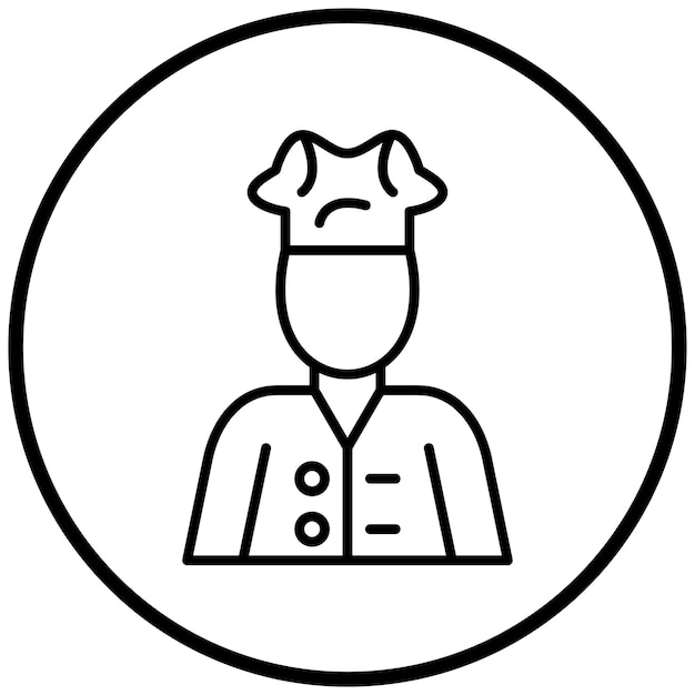 Estilo del icono del chef