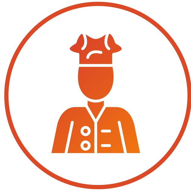 Estilo del icono del chef