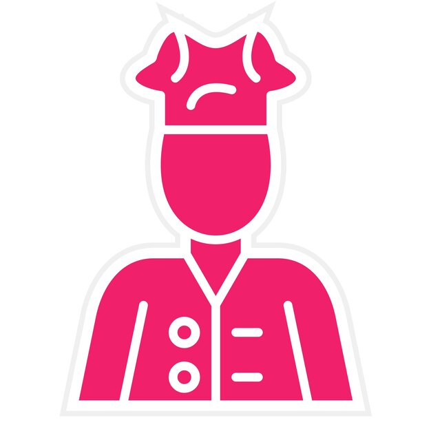 Estilo del icono del chef