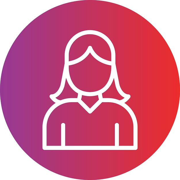 Estilo del icono de la chica