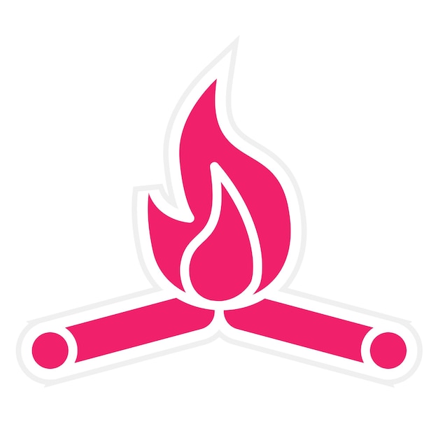 Estilo del icono de la chimenea de diseño vectorial