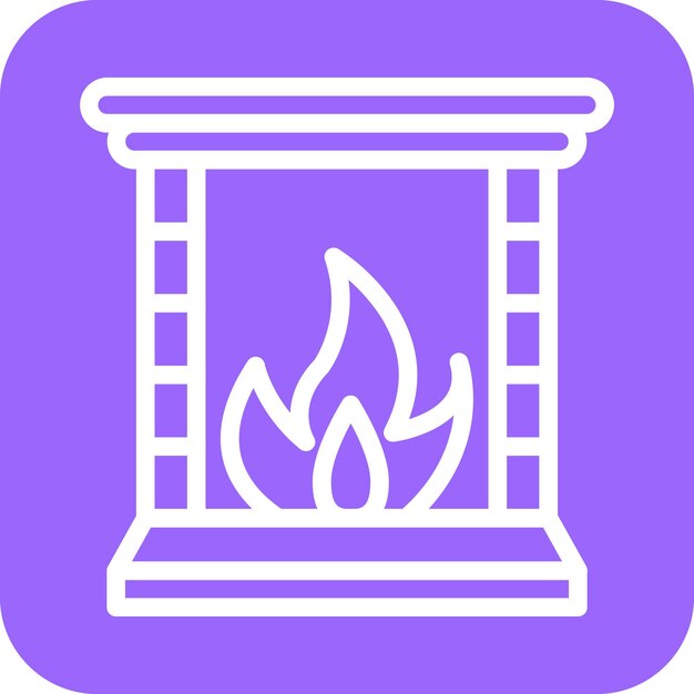 Estilo del icono de la chimenea