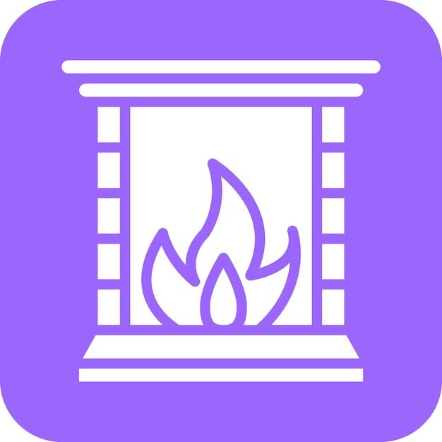 Estilo del icono de la chimenea