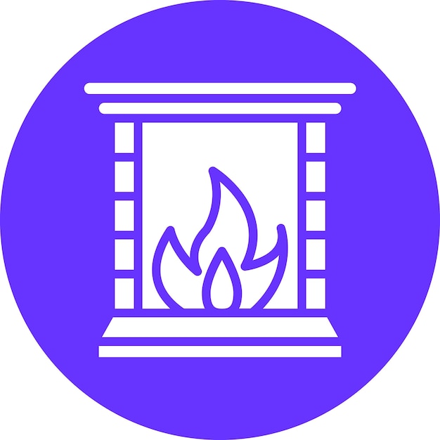 Estilo del icono de la chimenea