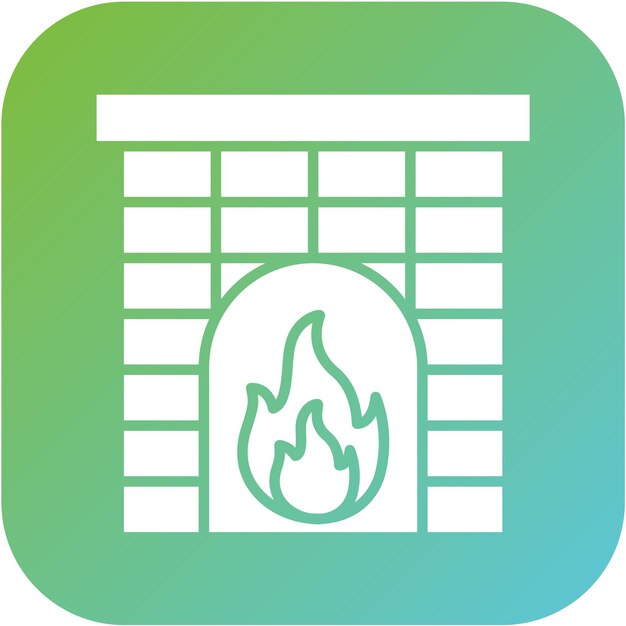 Estilo del icono de la chimenea