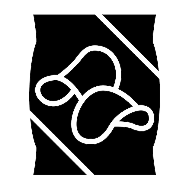 Estilo del icono de los chips de diseño vectorial