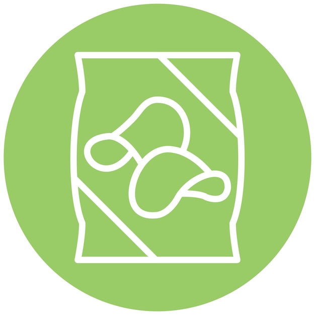 Estilo del icono de los chips de diseño vectorial