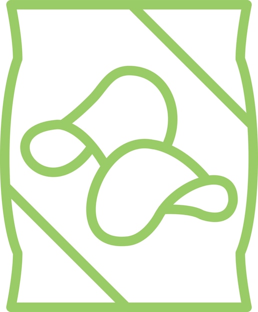 Estilo del icono de los chips de diseño vectorial